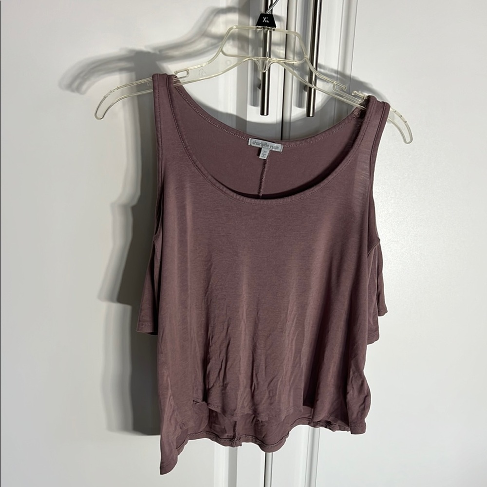 Women's Mauve Sleeveless Top